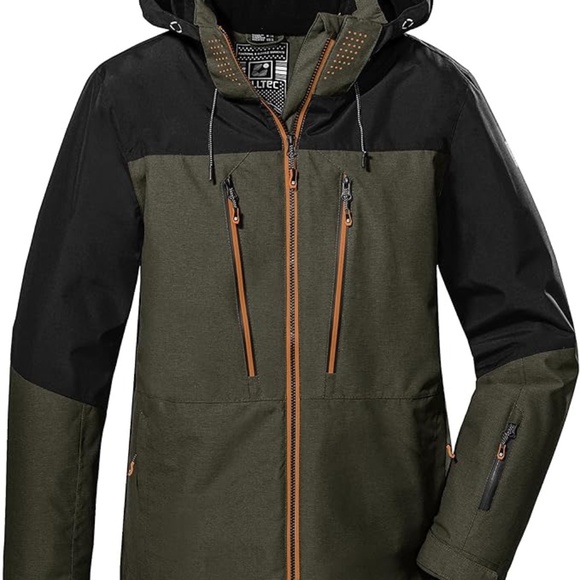 Killtec Ksw 127 Mn Ski Jckt Men's Ski Jacket with Zip Hood and Snow Guard Size L - Picture 7 of 8